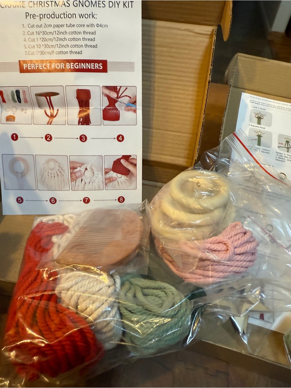 Macrame Christmas DIY Craft Projects Christmas Gnome and Holiday Tree